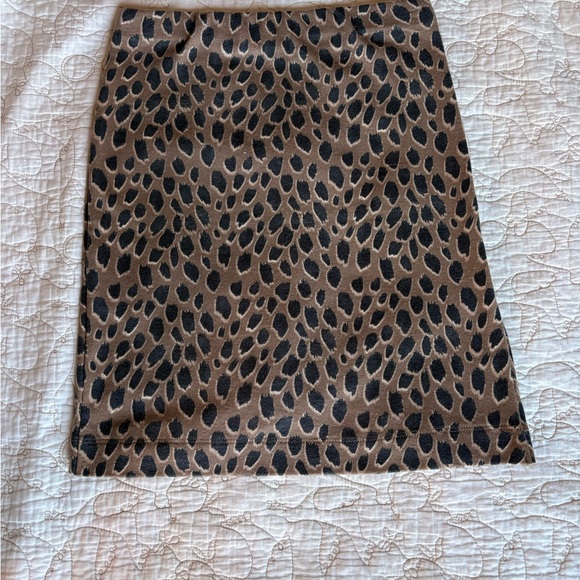 SO Mini Pencil Skirt— Black & Brown - Picture 3 of 4